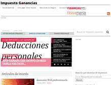 Tablet Screenshot of impuestoganancias.com.ar